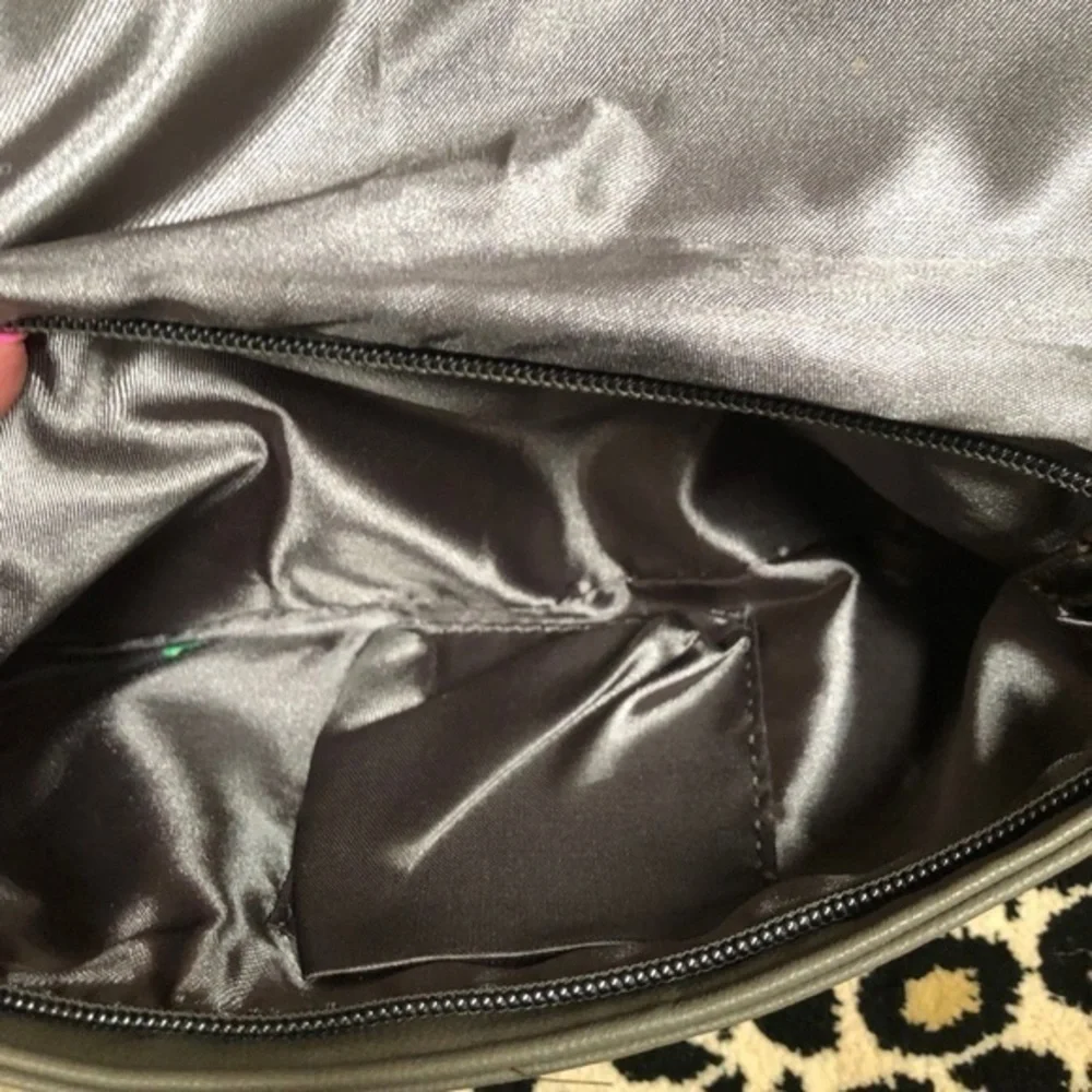 Faux leather clutch‎